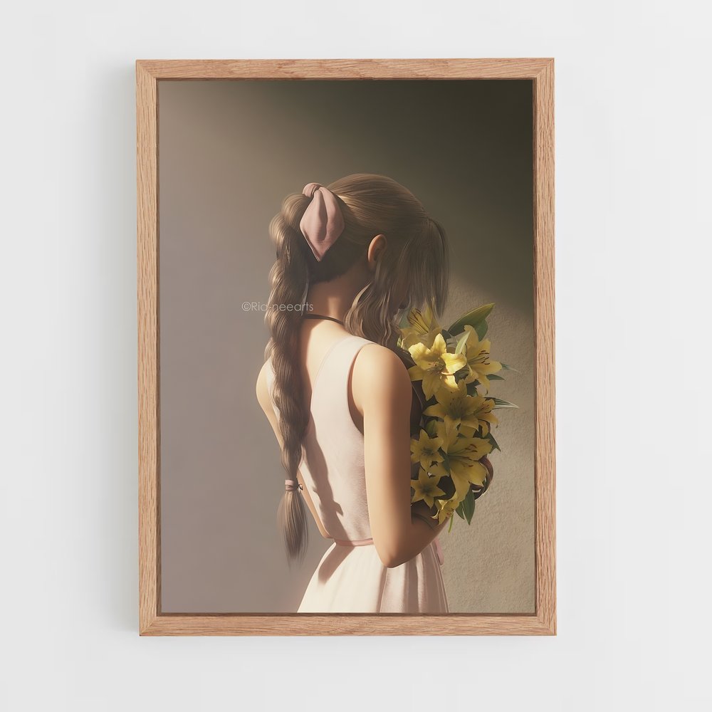 Poster Le Bouquet de l'Enfance – affiche Final Fantasy (vue 4)
